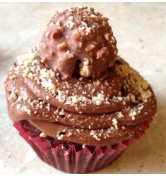 Nutella and Hazelnut Cupcakes (Set of 6)