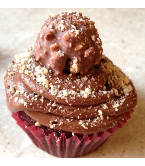 Nutella and Hazelnut Cupcakes (Set of 6)